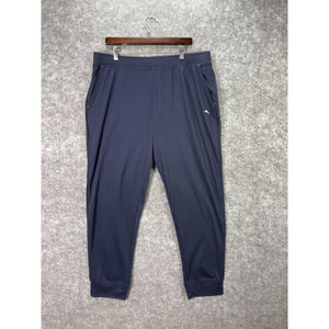 Tommy Bahama Jogger Sweatpants Mens XL Blue Stretch Drawstring Lounge Pockets